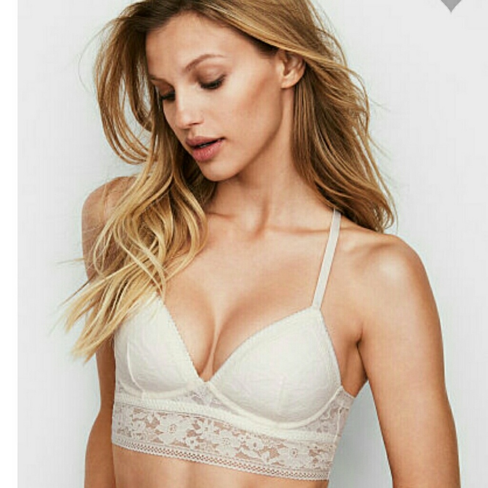VS white bralette